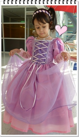 #BJ054:  Rapunzel  Princess Party Dress