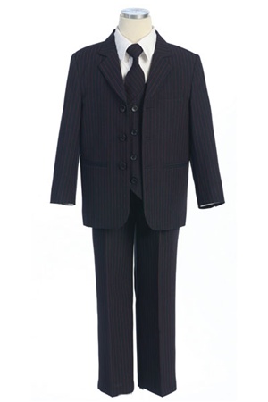 # CA5008N : Boys 5 Pcs Pin Stripe Formal Suit .