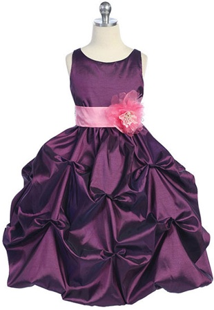 Flower Girl Dresses #CA599PU : Taffeta Pick-up Flower Girl Dress