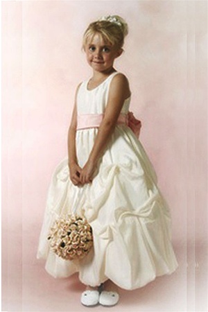 Flower Girl Dresses # GG3284IV : Taffeta Pick-up Flower Girl Dress