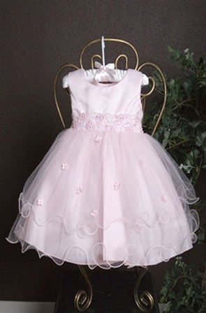 Sleeveless Satin Infant Dress