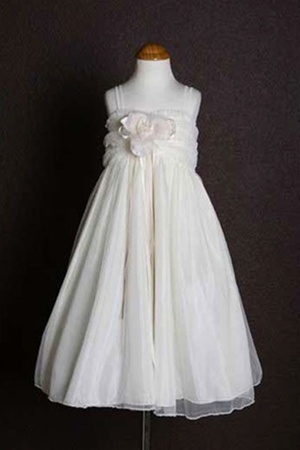 Flower Girl Dresses #KD230IV  : Elegant Embroidered Mesh Victorian Dress