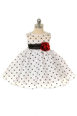 Flower Girl Dresses #KD247B  : Organza Polkadot Dress