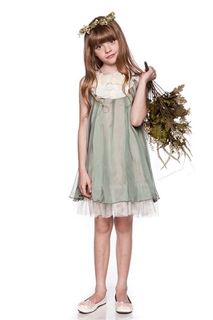 Flower Girl Dresses #KD284S : Silk Chiffon Dress