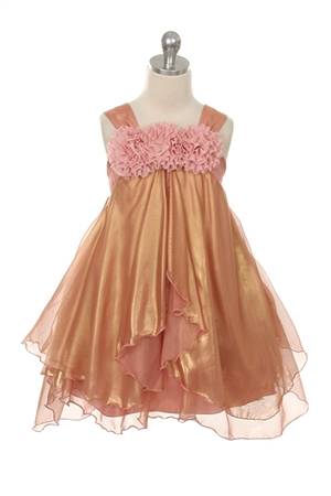 Flower Girl Dresses #KD325C : Two-tone Chiffon Dress