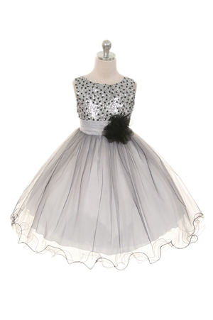 Glamorous Multi-Sequin & Tulle Dress (KD327)