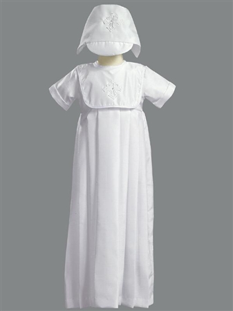 #LTDouglas : Poly shantung gown and hat