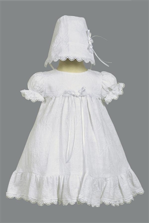 LTElla : Cotton Embroidered Christening Dress