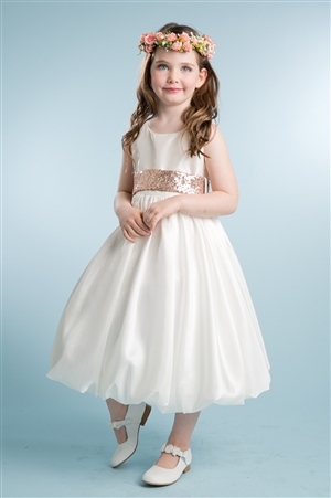 Cute Bubble Satin Sleeveless Gown (#PA214)