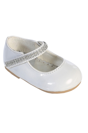 #S101 : Patten shoes w/ rhinestones on strap