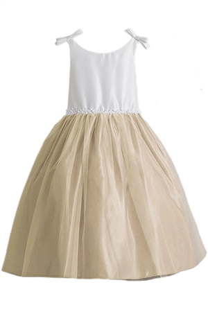 Darling Two-Tone Gown with Satin Bodice (SK562)
