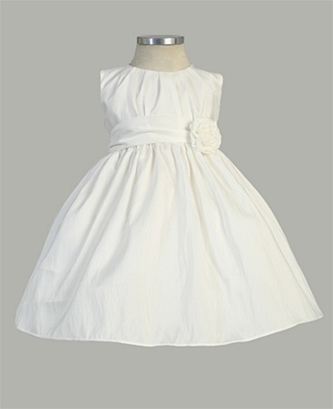 Flower Girl Dresses #SKB355O : Pleated Solid Taffeta Sleeveless Dress