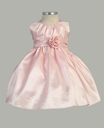 Flower Girl Dresses #SKB355P : Pleated Solid Taffeta Sleeveless Dress