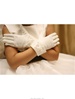 Wrist Length Satin with Organza Gloves