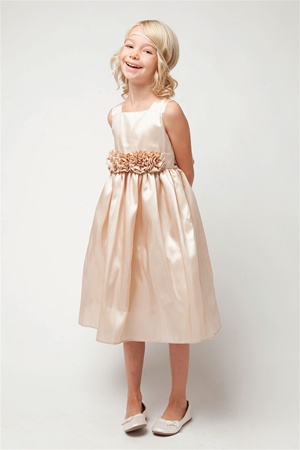 Flower Girl Dresses # SW3047CH: Sleeveless, Light Weight Taffeta Dress