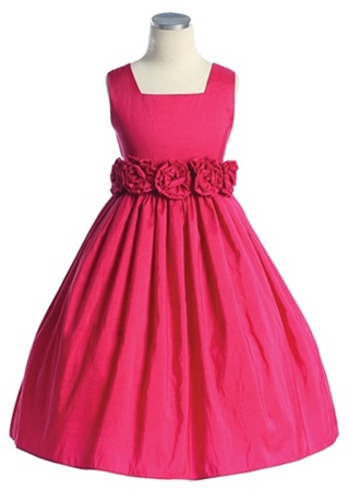 Flower Girl Dresses # SW3047FU: Sleeveless, Light Weight Taffeta Dress