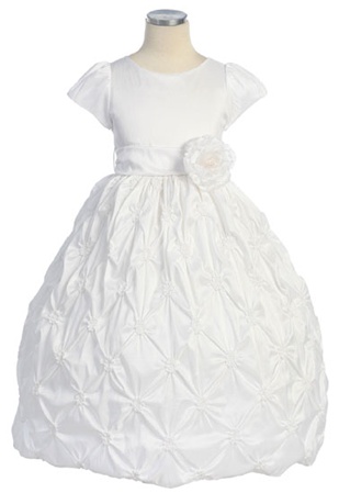 Flower Girl Dresses # SW3900: Pick Up Embroidered Taffeta Dress