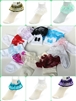 # TT8011: Organza Ruffle with Satin Trim Girl's Dress Socks