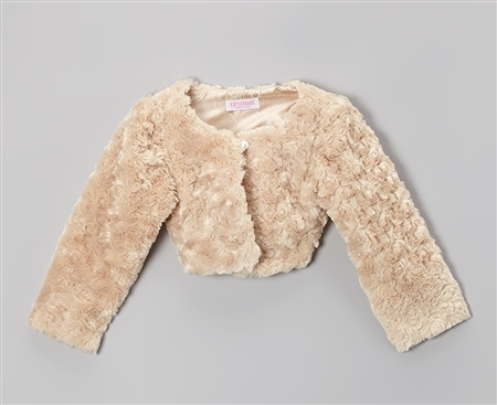 #KD330T : Cuddle Fur Bolero Jacket