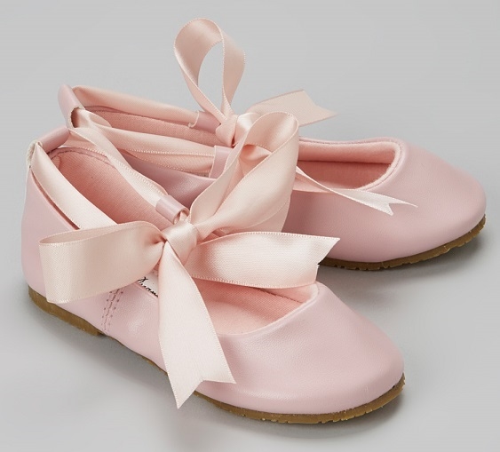 Children's Ballerina Shoes with Ribbon Tie