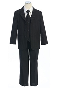 # CA5008B : Boys 5 Pcs Pin Stripe Formal Suit .