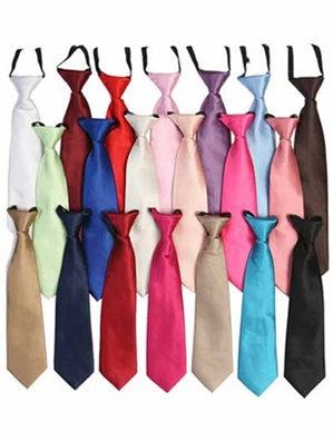 Solid Satin Ties