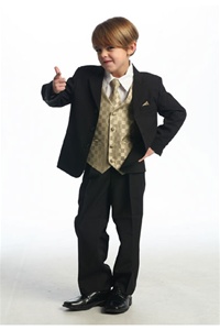 # KD5006G : Boys Formal Suit with Vest and Tie