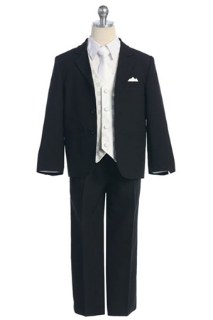# KD5006W : Boys Formal Suit with Vest and Tie