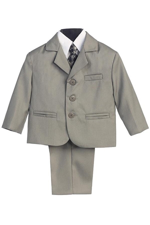 #LT3710LG : Boys Formal Suit with Vest and Tie