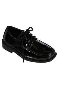 #TTS65BK : Boy's Moc Toe Lace Up Shoes